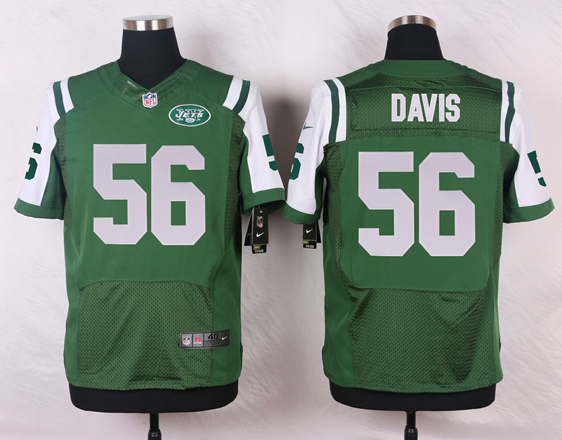 Nike NFL New York Jets #56 Davis Green Elite Jersey