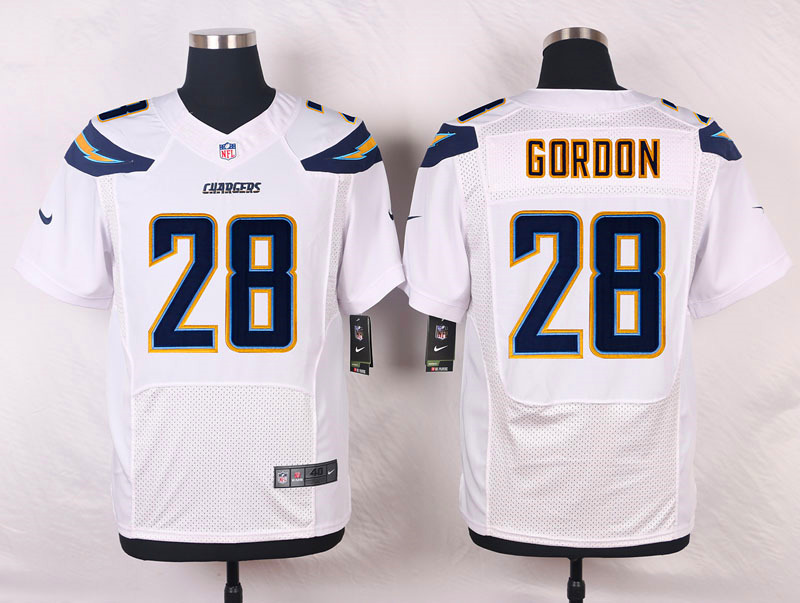 Nike NFL San Diego Chargers #28 Gordon White Elite Jersey