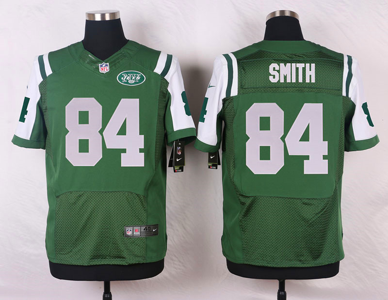 Nike NFL New York Jets #84 Smith Green Elite Jersey