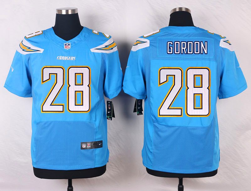 Nike NFL San Diego Chargers #28 Gordon L.Blue Elite Jersey