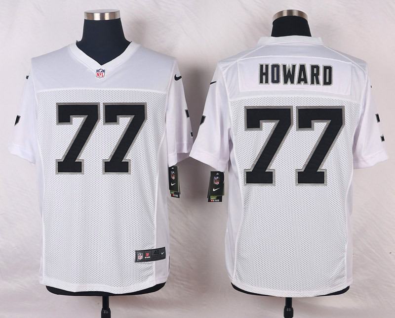 Nike NFL Oakland Raiders #77 Howard White Elite Jersey