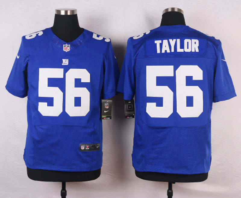 Nike NFL New York Giants #56 Taylor Blue Elite Jersey