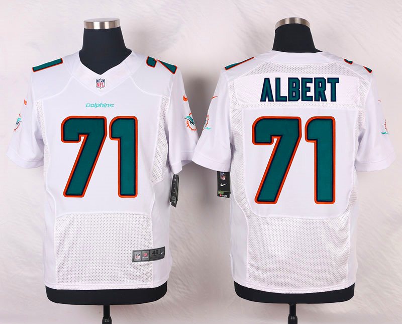 Nike NFL Miami Dolphins #71 Albert White Elite Jersey