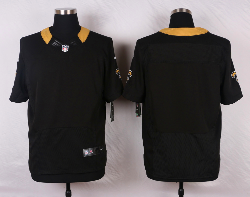 Nike NFL New Orleans Saints Blank Black Elite Jersey