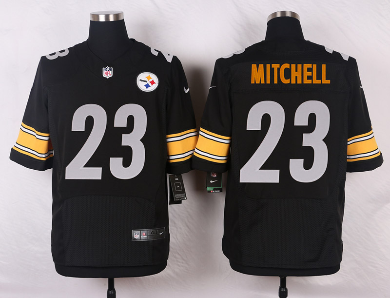 Nike NFL Pittsburgh Steelers #23 Mitchell Black Elite Jersey