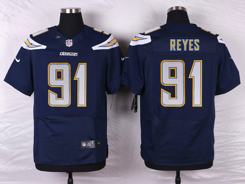 Nike NFL San Diego Chargers #91 Reyes D.Blue Elite Jersey