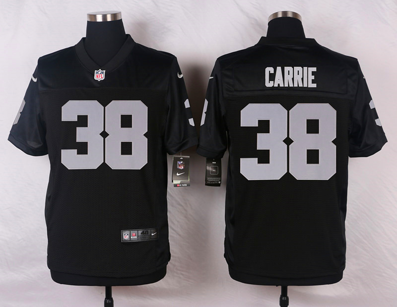 Nike NFL Oakland Raiders #38 Carrie Black Elite Jersey