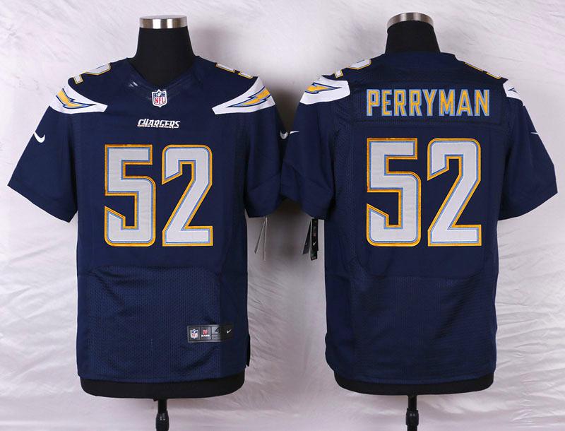 Nike NFL San Diego Chargers #52 Perryman D.Blue Elite Jersey