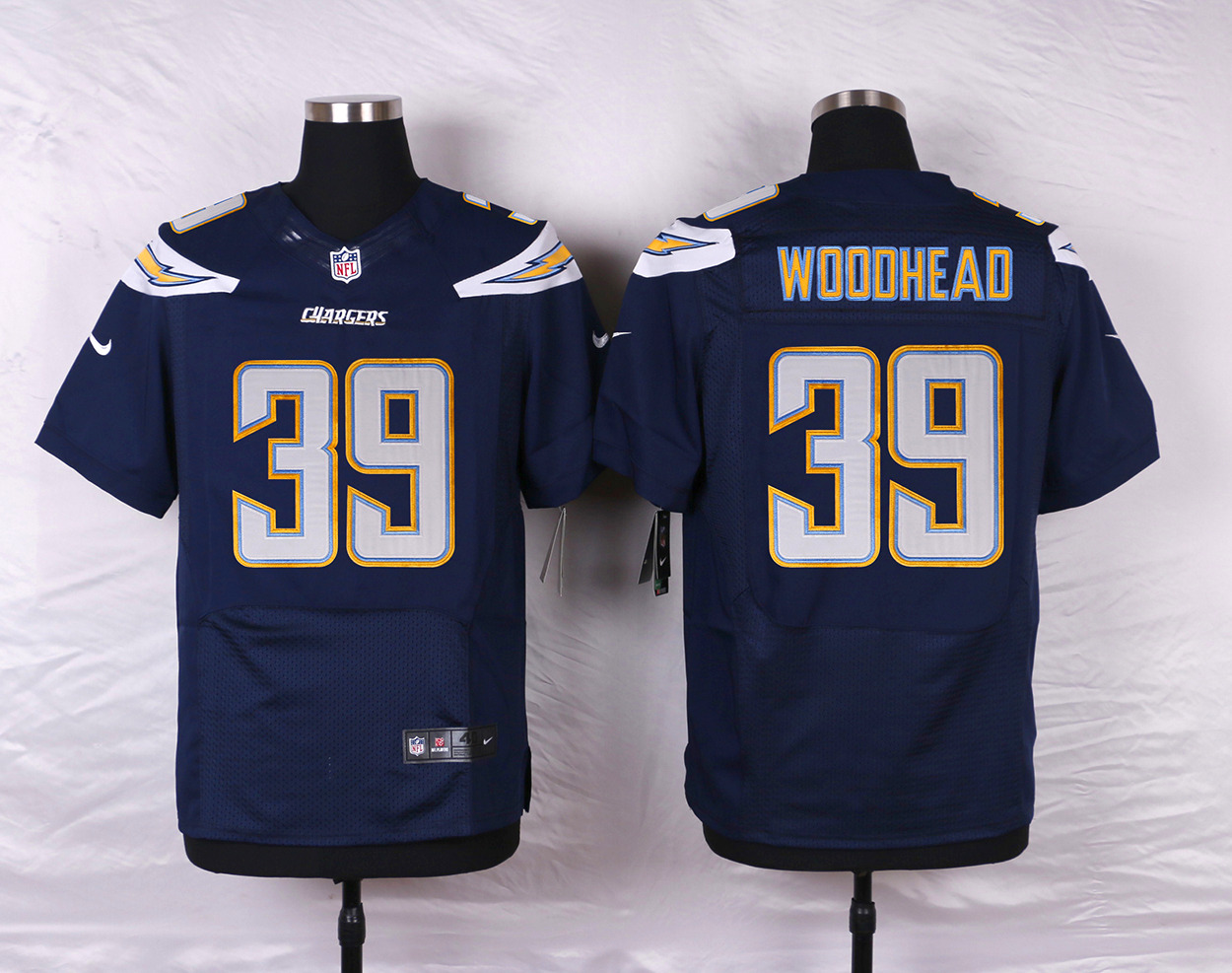 Nike NFL San Diego Chargers #39 Woodhead D.Blue Elite Jersey