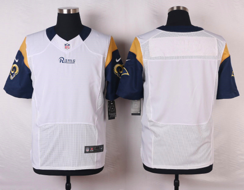 Nike NFL St.Louis Rams Blank White Elite Jersey