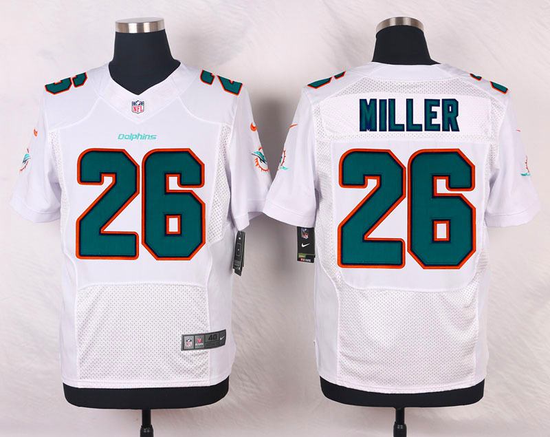 Nike NFL Miami Dolphins #26 Niller White Elite Jersey