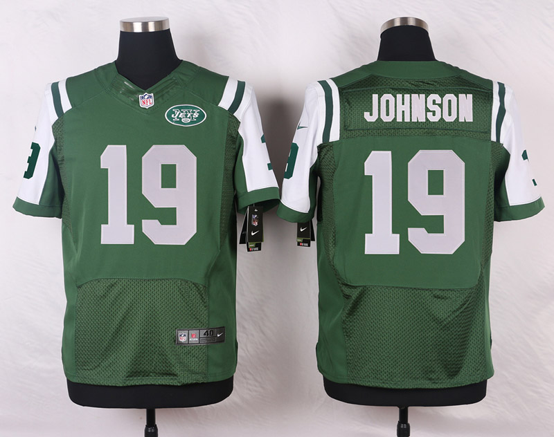 Nike NFL New York Jets #19 Johnson Green Elite Jersey