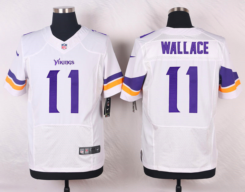 Nike NFL Minnesota Vikings #11 Wallace White Elite Jersey