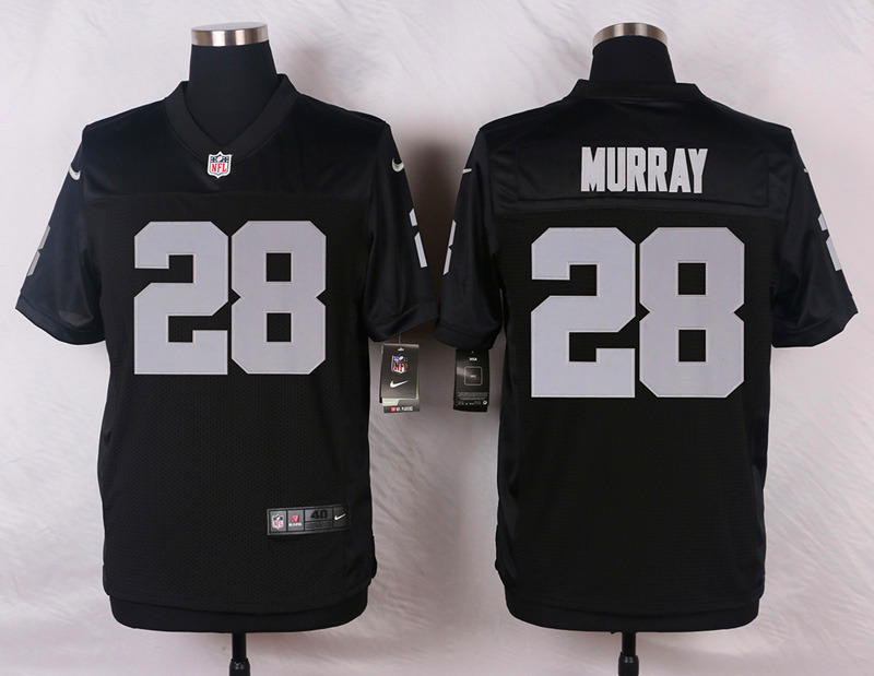 Nike NFL Oakland Raiders #28 Murray Black Elite Jersey