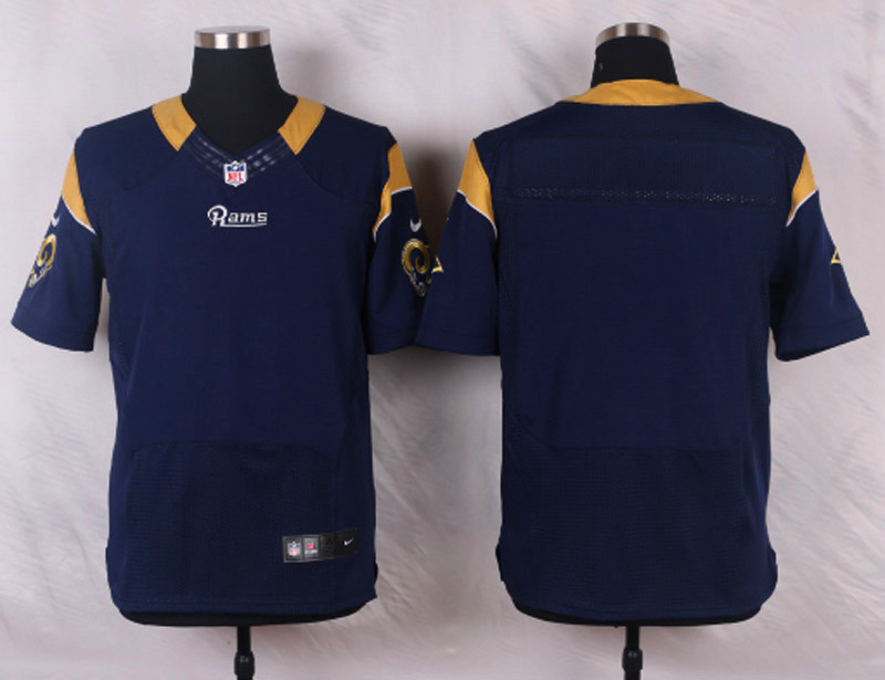 Nike NFL St.Louis Rams Blank Blue Elite Jersey