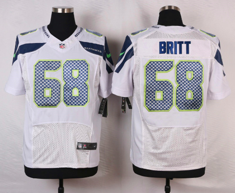 Nike NFL Seattle Seahawks #68 Britt White Elite Jersey