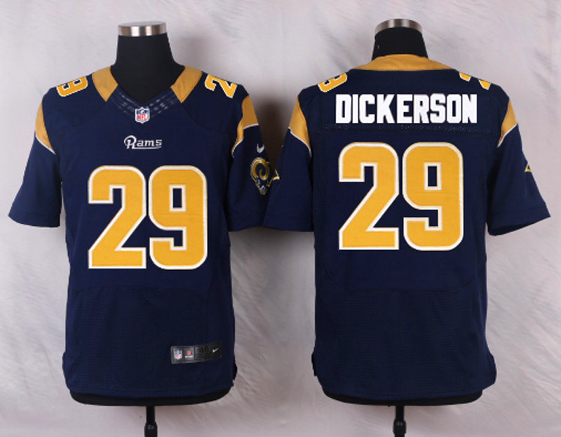 Nike NFL St.Louis Rams #29 Dickerson Blue Elite Jersey
