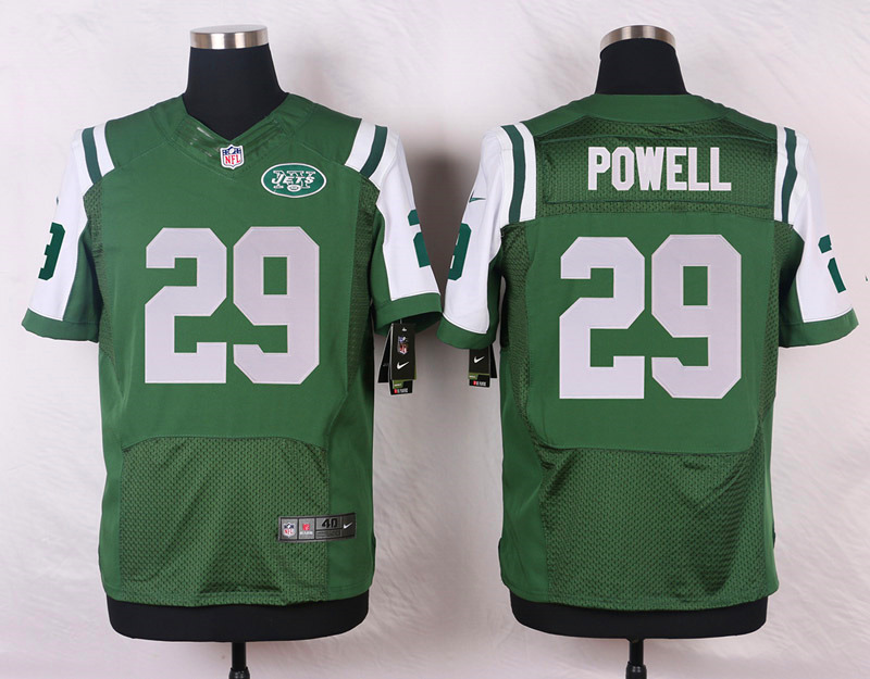 Nike NFL New York Jets #29 Powell Green Elite Jersey