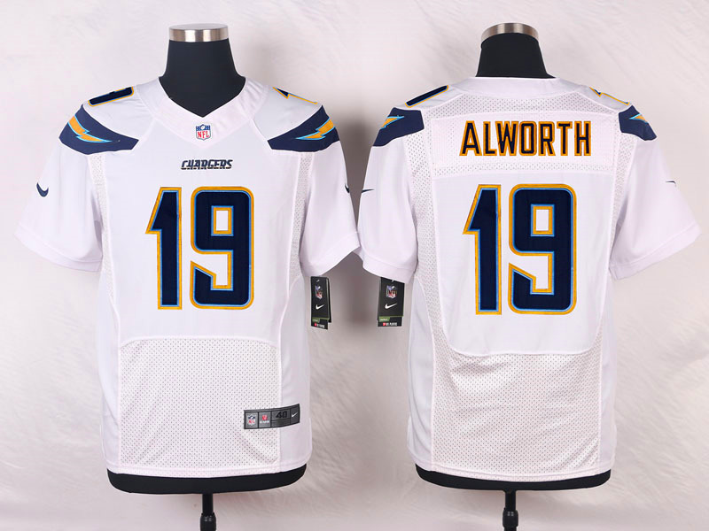 Nike NFL San Diego Chargers #19 Alworth White Elite Jersey