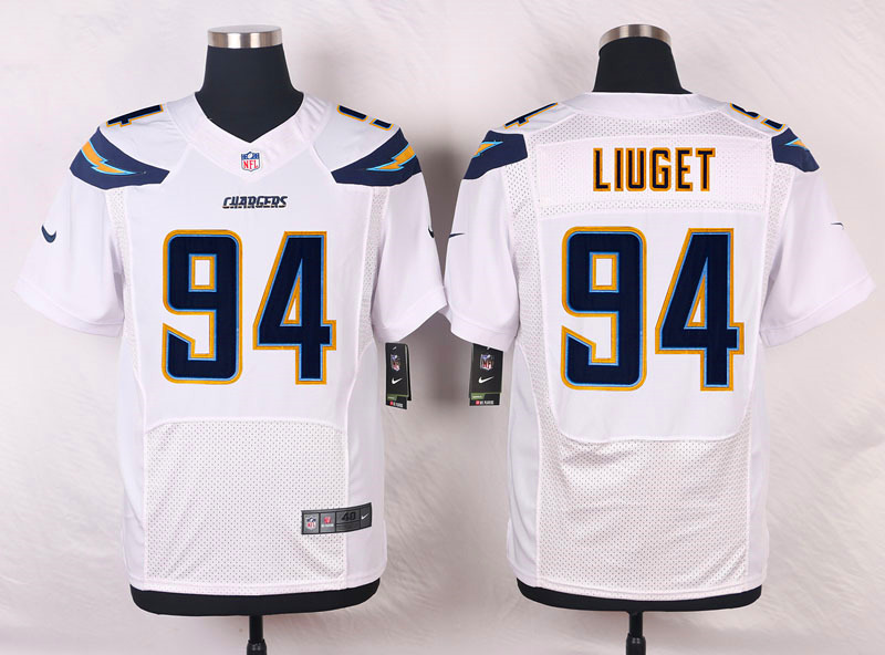 Nike NFL San Diego Chargers #94 Liuget White Elite Jersey