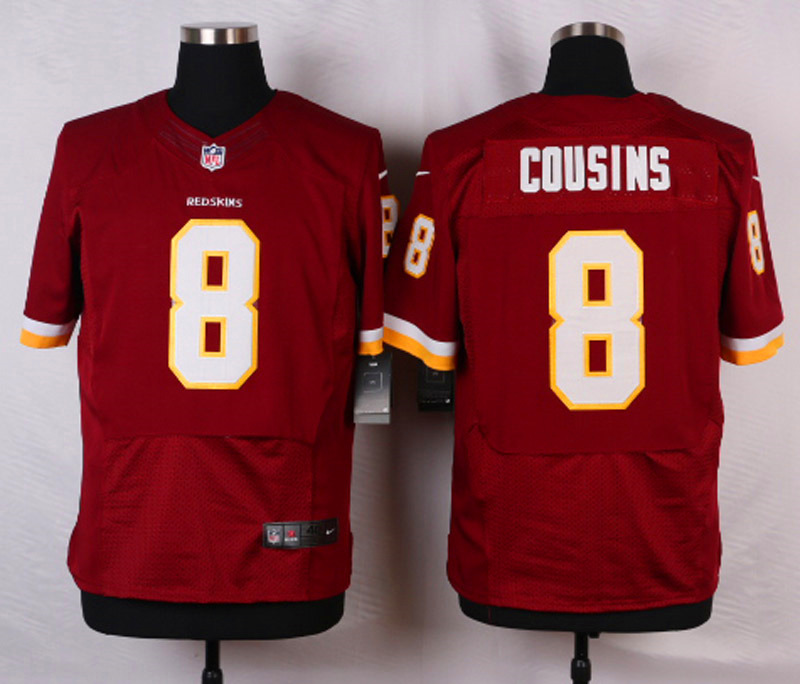 Nike NFL Washington Redskins #8 Cousins Red Elite Jersey