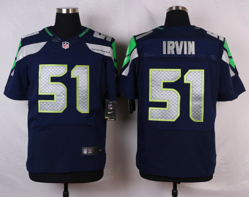 Nike NFL Seattle Seahawks #51 Irvin D.Blue Elite Jersey