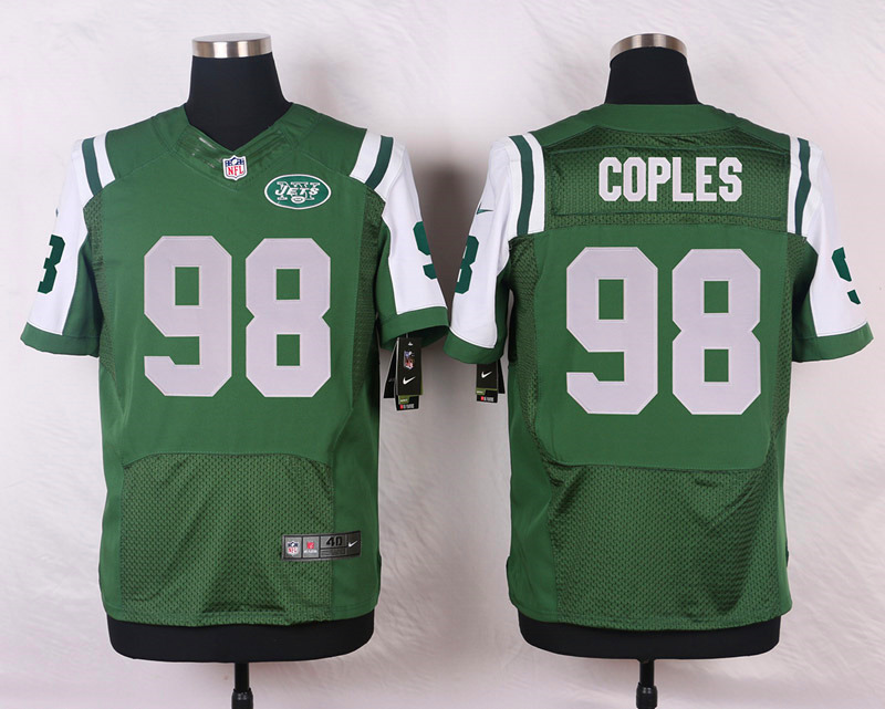 Nike NFL New York Jets #98 Coples Green Elite Jersey