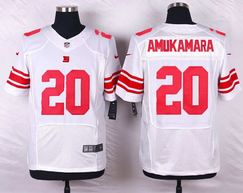 Nike NFL New York Giants #20 Amukamara White Elite Jersey