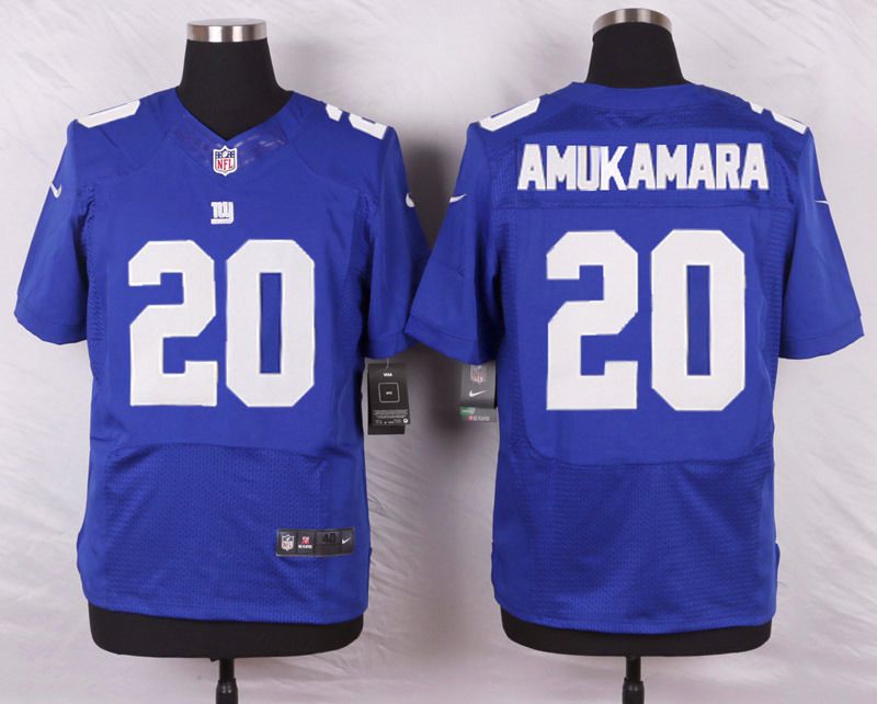 Nike NFL New York Giants #20 Amukamara Blue Elite Jersey