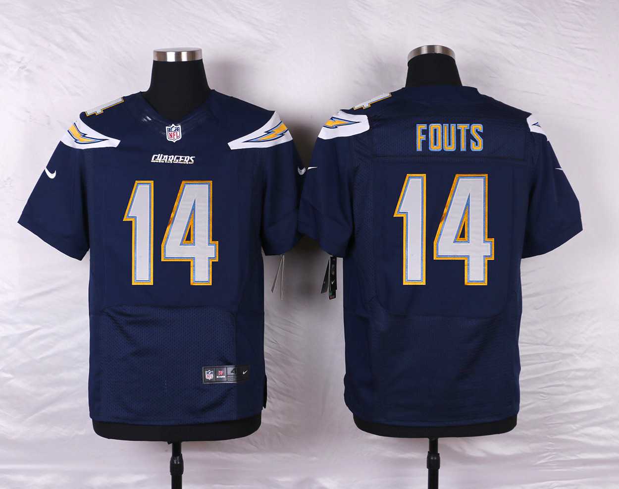 Nike NFL San Diego Chargers #14 Fouts D.Blue Elite Jersey