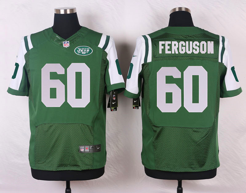 Nike NFL New York Jets #60 Ferguson Green Elite Jersey