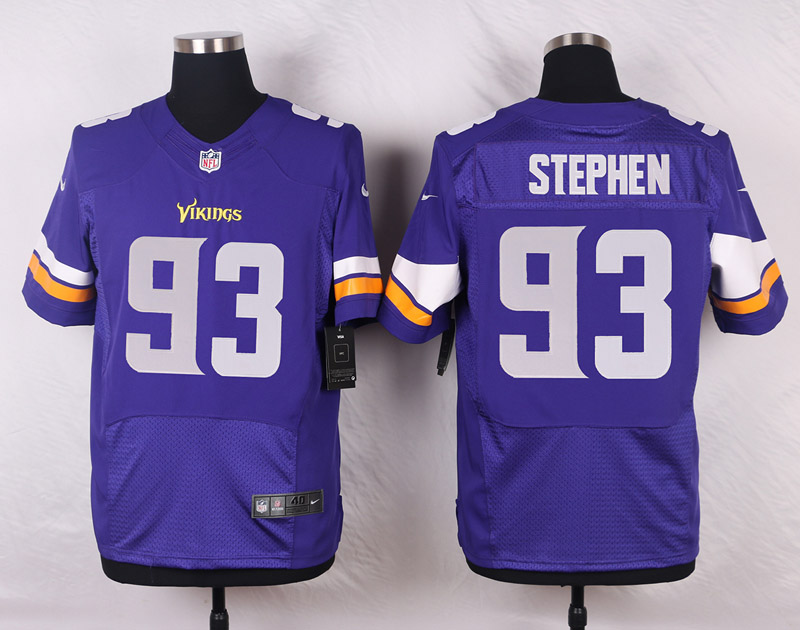 Nike NFL Minnesota Vikings #93 Stephen Purple Elite Jersey