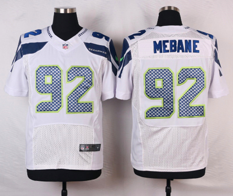 Nike NFL Seattle Seahawks #92 Mebane White Elite Jersey