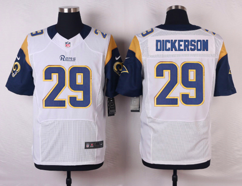 Nike NFL St.Louis Rams #29 Dickerson White Elite Jersey