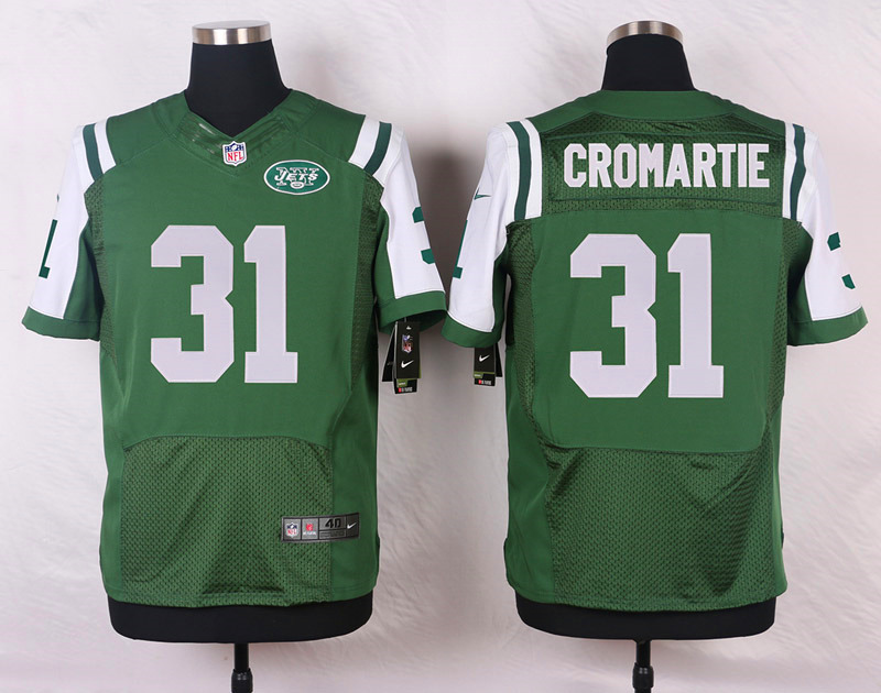 Nike NFL New York Jets #31 Cromartie Green Elite Jersey