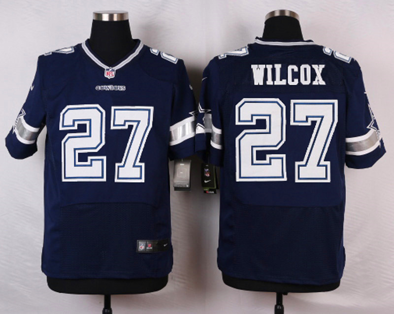 Nike NFL Dallas Cowboys #27 Wilcox Blue Elite Jersey