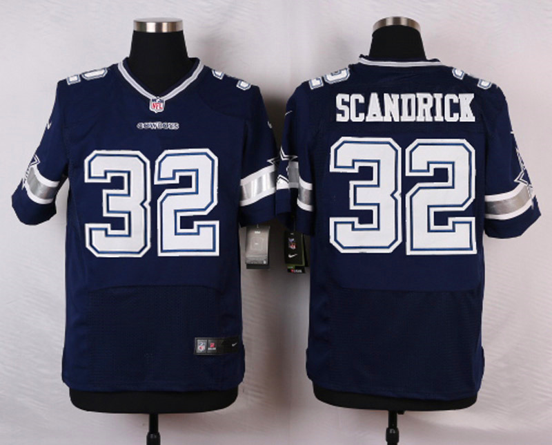 Nike NFL Dallas Cowboys #32 Scandrick Blue Elite Jersey