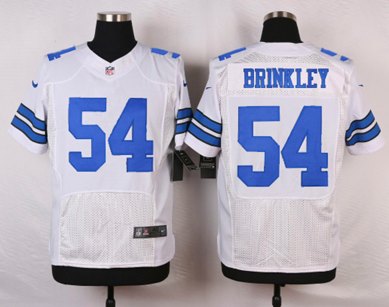 Nike NFL Dallas Cowboys #54 Brinkley White Elite Jersey