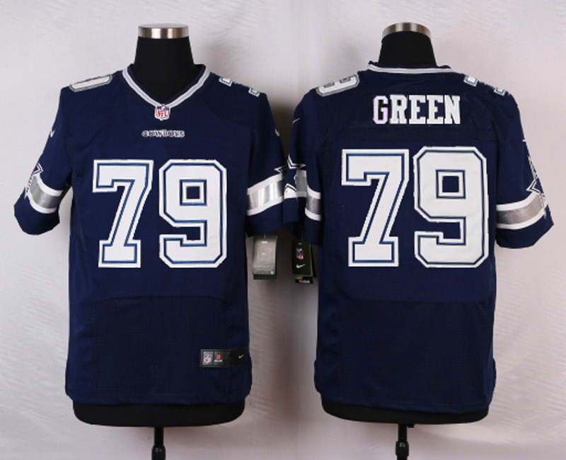 Nike NFL Dallas Cowboys #79 Green Blue Elite Jersey