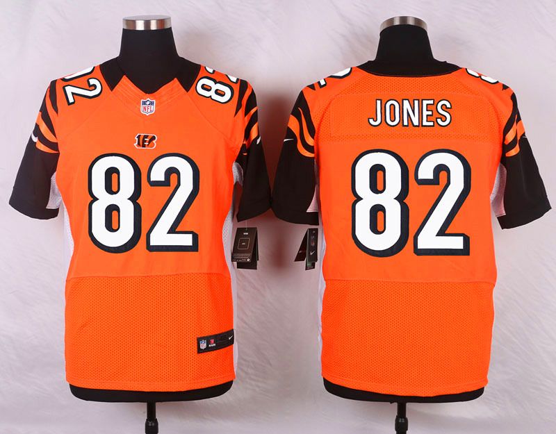 Nike NFL Cincinnati Bengals #82 Jones Orange Elite Jersey