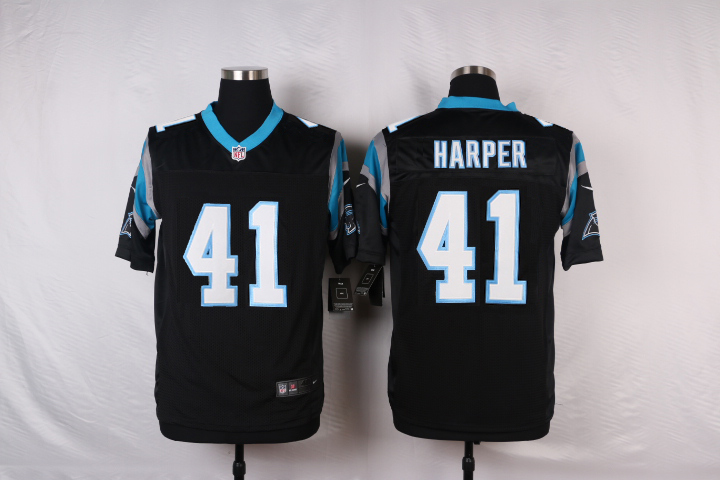 Nike NFL Carolina Panthers #41 Harper Black Elite Jersey