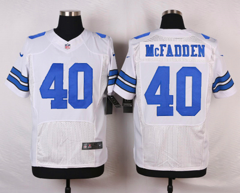 Nike NFL Dallas Cowboys #40 McFadden White Elite Jersey