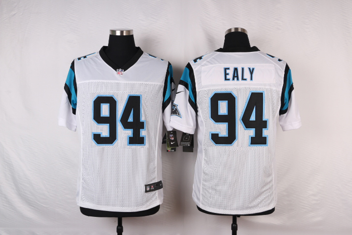 Nike NFL Carolina Panthers #94 Ealy White Elite Jersey