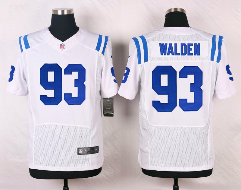 Nike NFL Indianapolis Colts #93 Walden White Elite Jersey