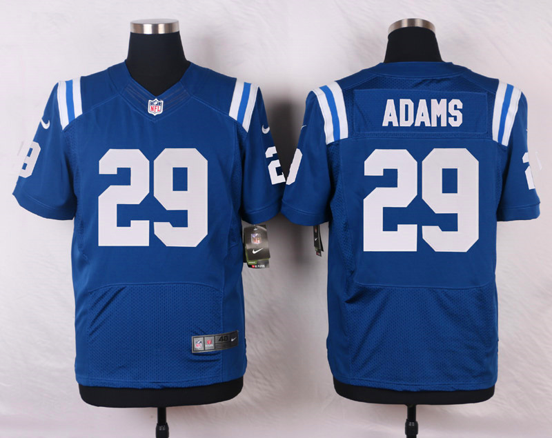 Nike NFL Indianapolis Colts #29 Adams Blue Elite Jersey