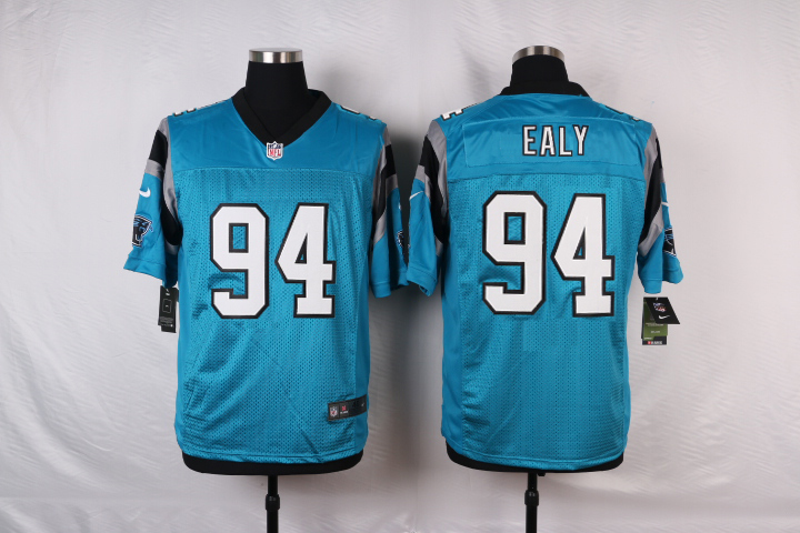 Nike NFL Carolina Panthers #94 Ealy Blue Elite Jersey