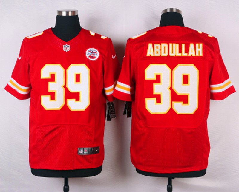 Nike NFL Kansas City Chiefs #39 Abdullah Red Elite Jersey