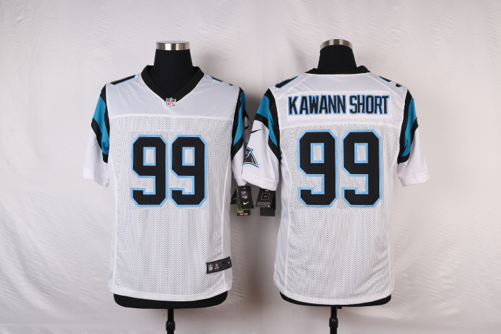 Nike NFL Carolina Panthers #99 Kawann Short White Elite Jersey