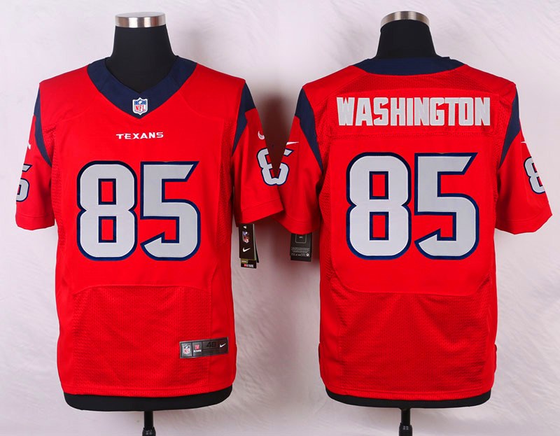 Nike Houston Texans #85 Washington Red Elite Jersey