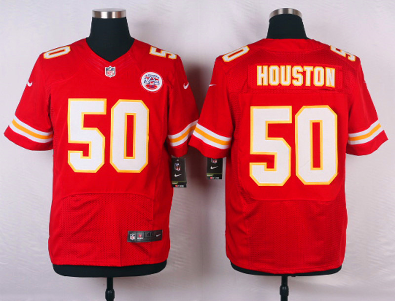 Nike NFL Kansas City Chiefs #50 Houston Red Elite Jersey